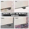 4 Pcs Rubber Door Stoppers for Bottom of Door Wedge Thin Doors Stopper for Carpet Tile Concrete Floor Large Rubber Door Stoppers for Commercial