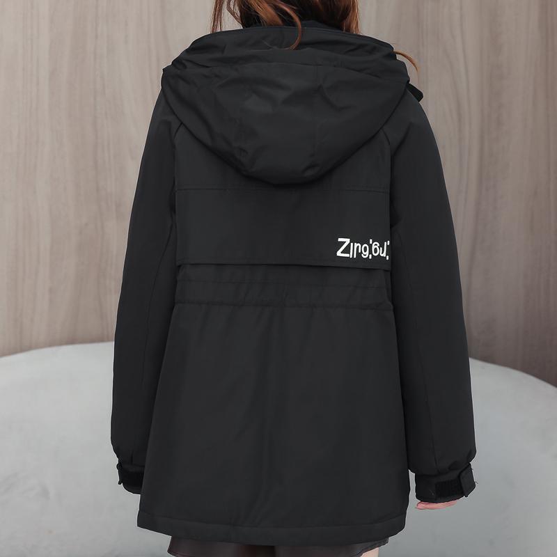 Módní dámské kabáty Zimní parky S kapucí Ležérní Volný Silný Teplý Dámská bunda