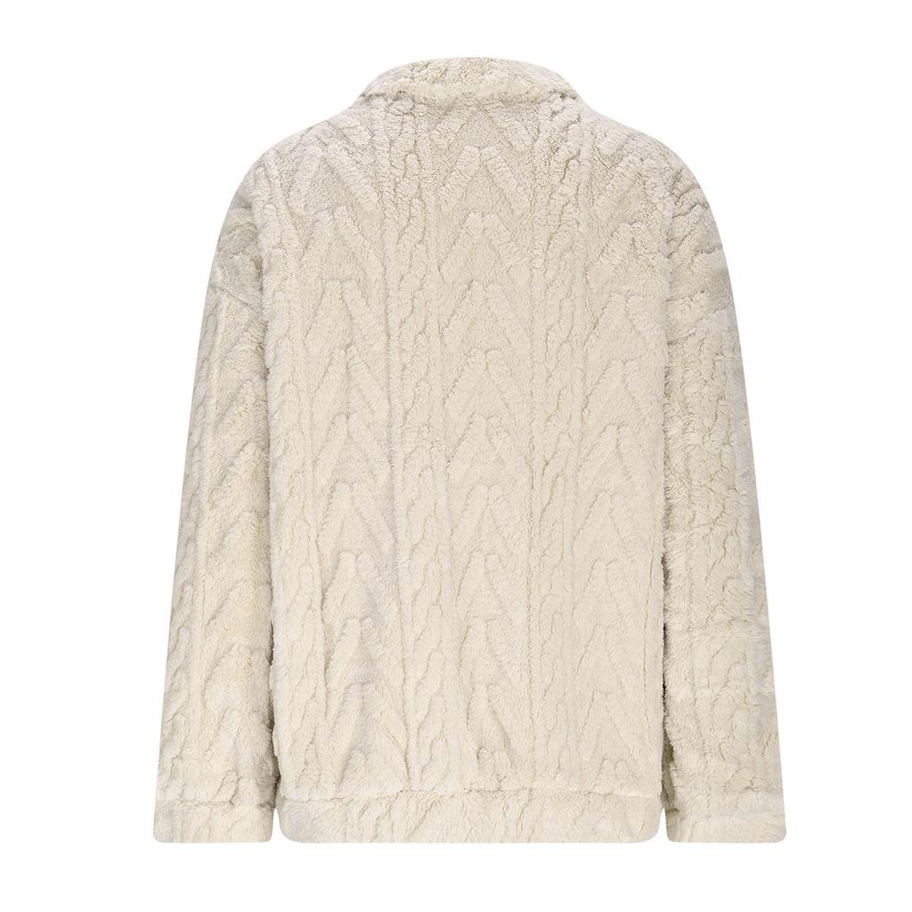 Women's Fashion Casual Long-sleeved Zip Winter Warm Tops Loose Outerwear Sweatshirt