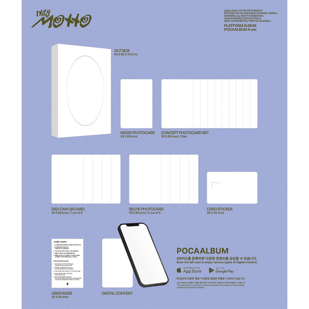 [Pre-Order] ITZY Motto Kpop Album Photocard Official POCA Set Version