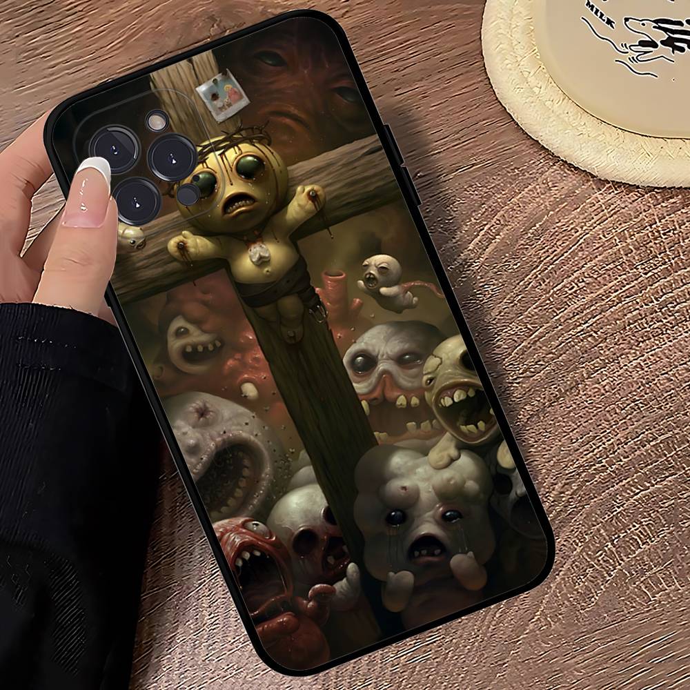 Game The Binding Of I-Isaac Black Soft Phone Case For IPhone 16 15 14 13 11 12 17 Pro Max Mini Plus