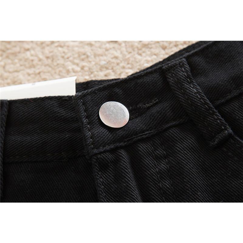 Summer Han Version with Students High Waist Jeans Slim Slim Skinny Skinny A Sexy Hot Pants Short Shorts Ladies