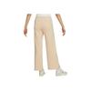 Nike Solid High-Waisted Wide-Leg Knit Sports Pants Women Pants Sand-White FZ4339-126
