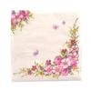20Pcs Pink Flowers Paper Napkin Disposable Birthday Wedding Party Table Decor