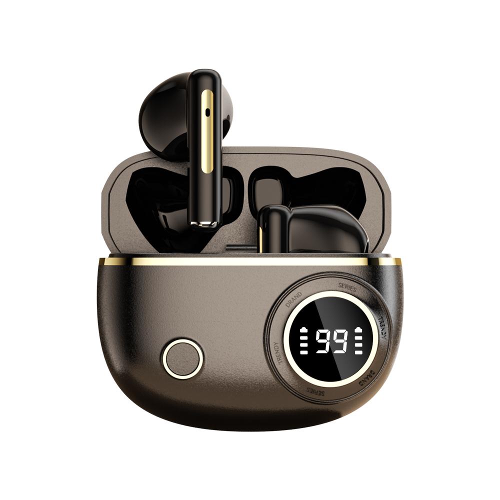 TWS Drahtloses Bluetooth-Headset LED-Anzeige Binaural Wasserdicht Geräuschunterdrückung Ohrhörer Sport Stereo Geräuschunterdrückendes Kopfhörer
