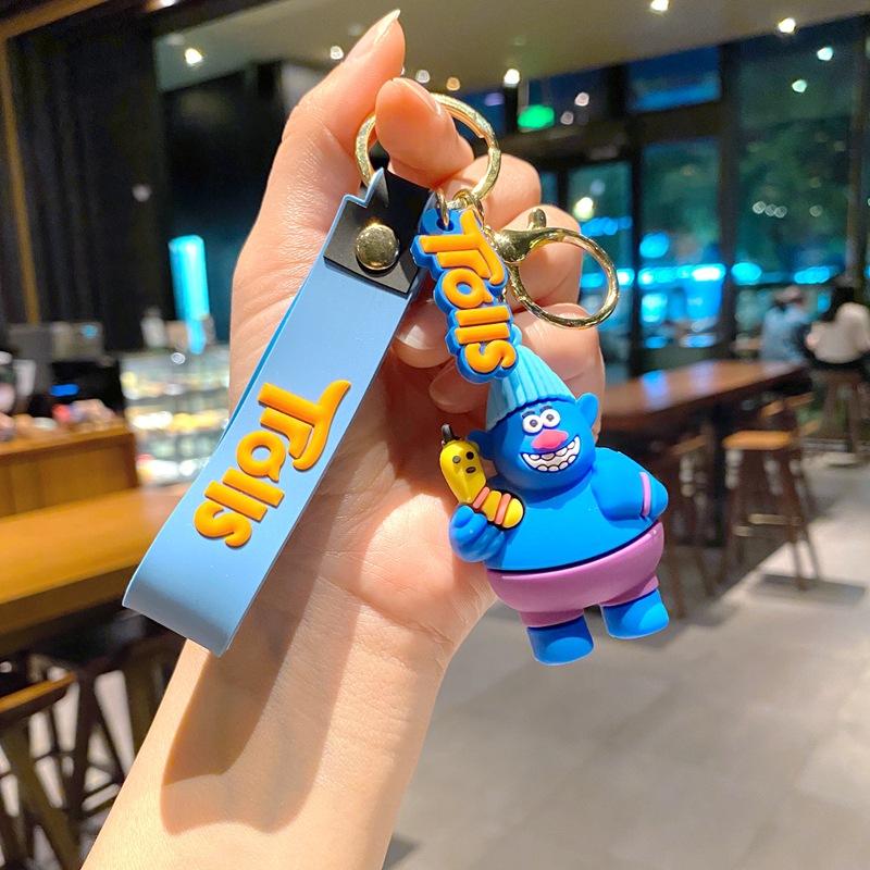 Creative Cartoon Rainbow Horse Unicorn Keychain Female Cute Ins Key Chain Student Schoolbag Pendant Small Gift