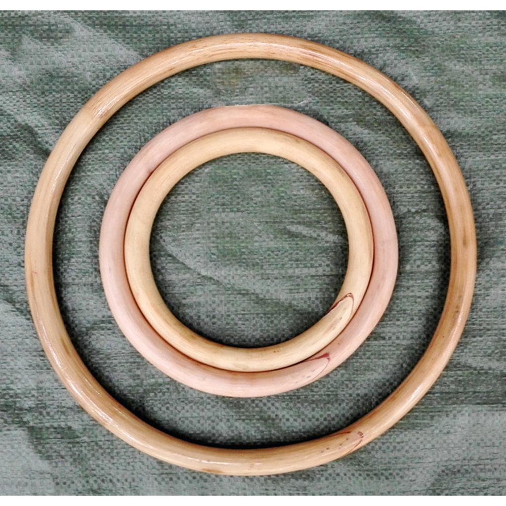 Natural Wood Rings Traditional Chinese Wing Chun Rings for Wing Chun Martial Art Conditioning Hand Strengthening