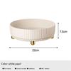 Kitchen Storage Rotating Shelf Household Turntable Rotating Storage Rack Household Seasoning Turntable , White