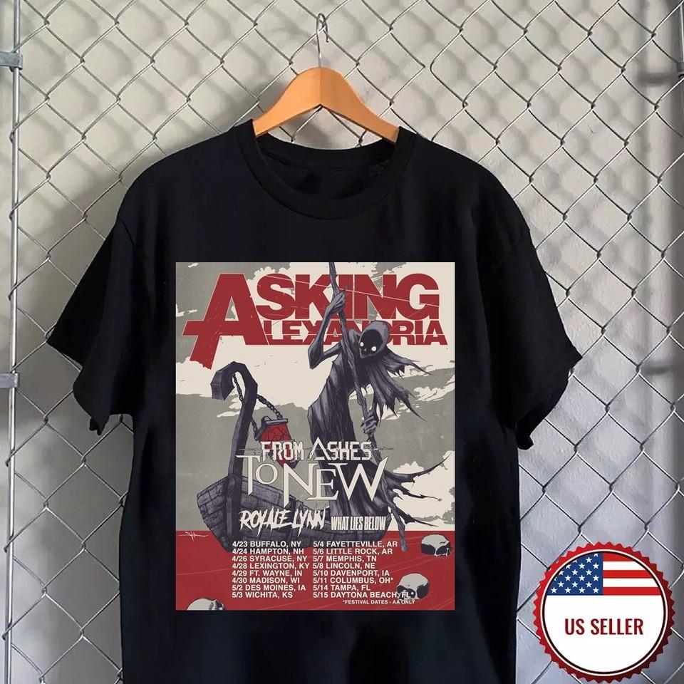 NEW Asking Alexandria Band Tour 2025 Gift For Fan S to 5XL Tshirt K528 Unisex T-Shirt XXL
