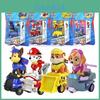 Paw Patrol Rescue Racers 4er-Pack mit echten, funktionierenden Rädern – Haustier-Actionfiguren-Autospielzeug