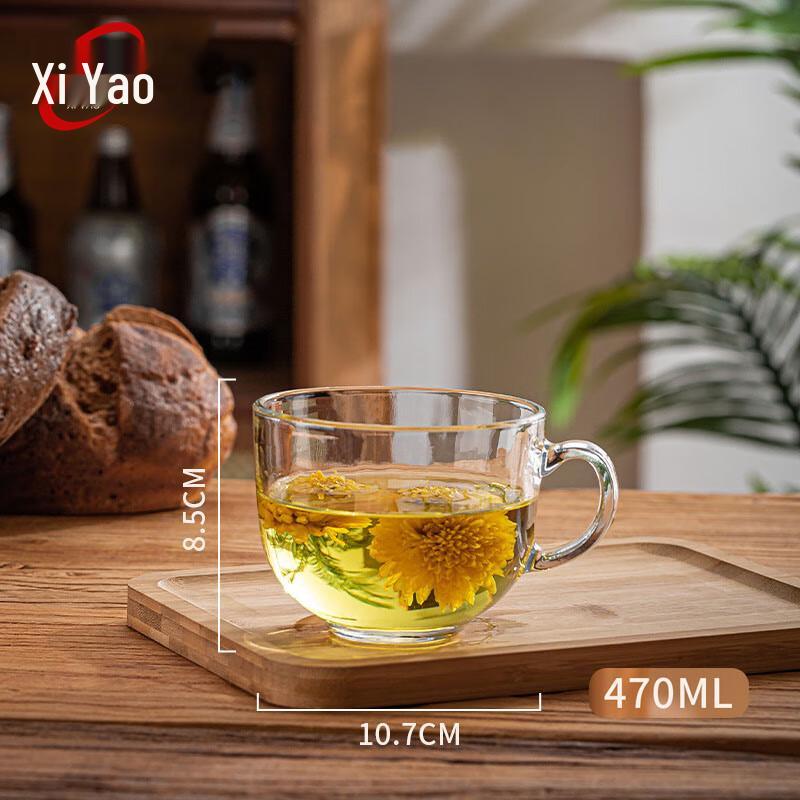 Xiyao Large Capacity Glass Mug with Handle