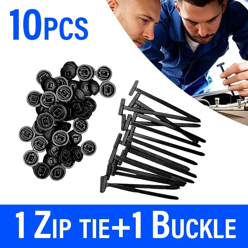 Heavy-Duty Self-Locking Nylon Cable Ties - UV-Resistant, High-Strength Fasteners for Car/Home/Office/Outdoor Use - with B