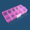 24 Slots Plastic Storage Jewelry Box Compartment Adjustable Container For Bead Earring Box For Jewelry Rectangle Box 13.5x19.5cm