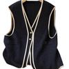 Vest for Women Cotton Autumn Winter Sleeveless Tops Sweater Vest Oversize Down Casual V-neck Vest
