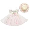 Girls Summer Floral Tulle Dress Sweet Princess for Toddlers
