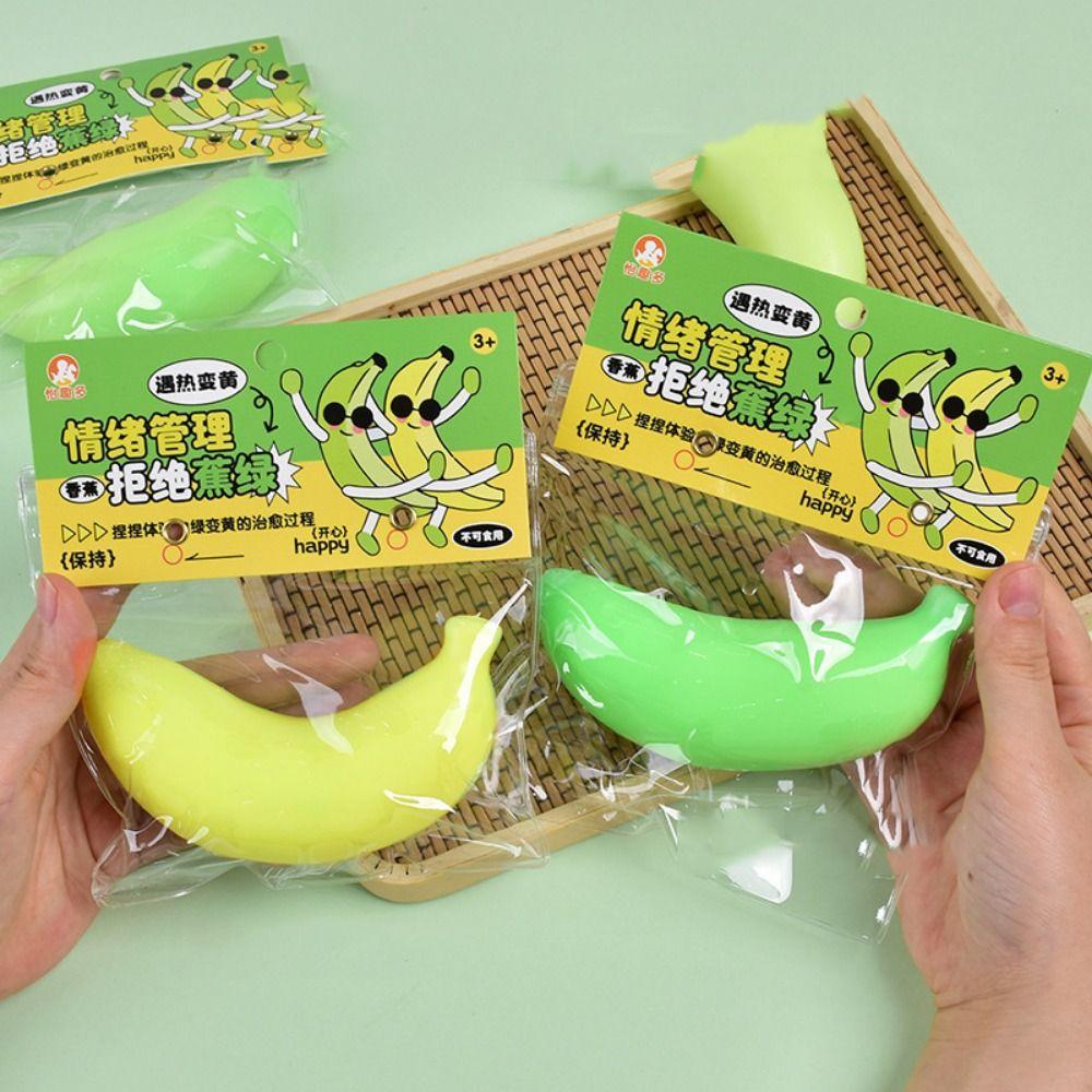 Simulated Banana Squeeze Toy Slow Rebound Mango Pinch Toy Sensory Toy   Practical Jokes