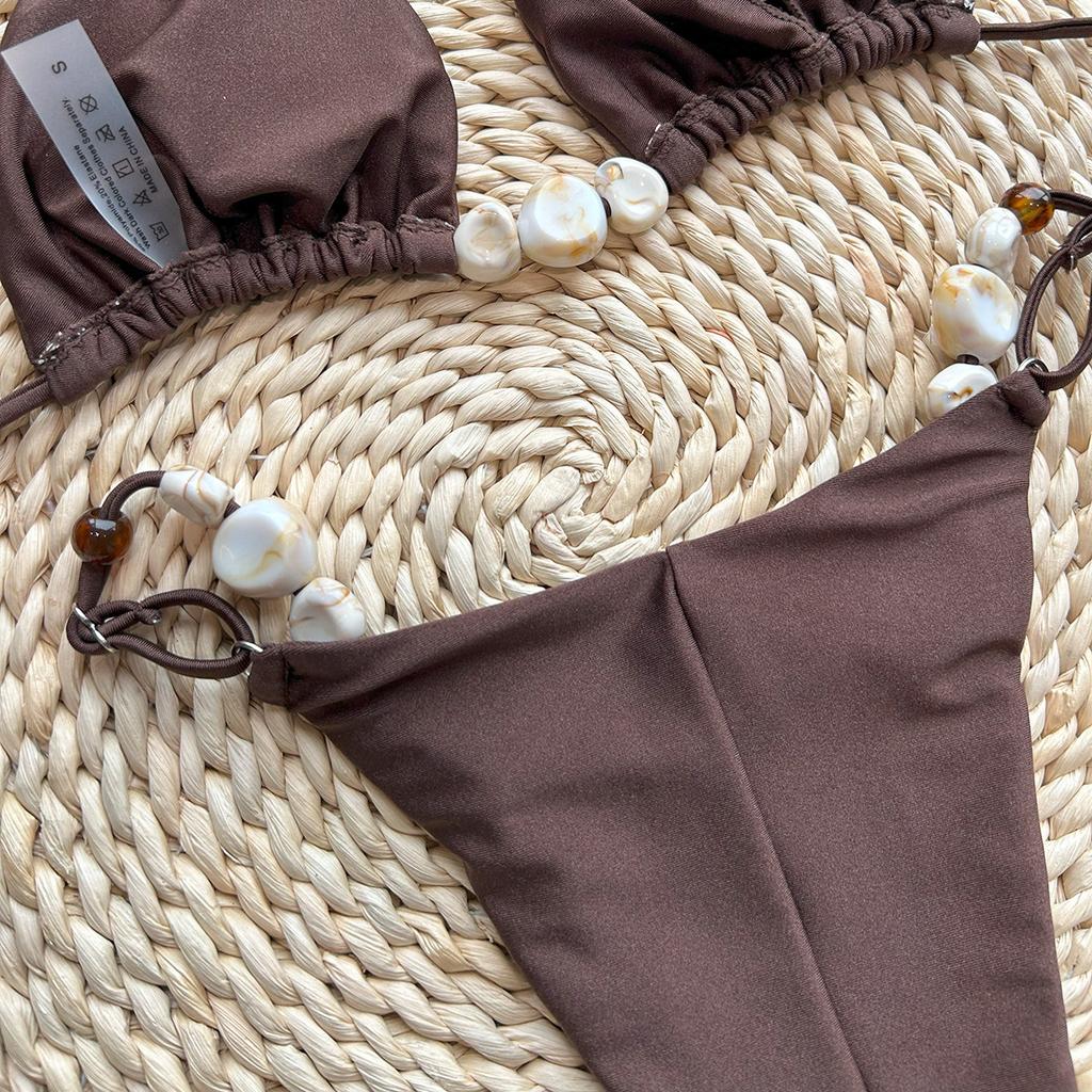 OFTBUY 2025 Neue Sommer Sexy Farbe Stil Badeanzug Frauen 2 Stück Bikini Set Abnehmbare Bh Wickedwrap Strand Bademode Weibliche