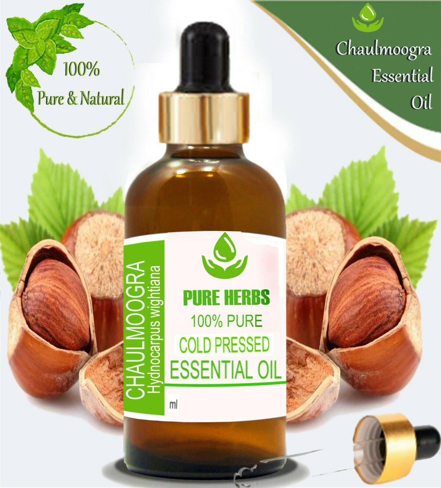 

Pure Herbs Chaulmogra Hydnocarpus Wightiana 100% Pure Essential Oil 50Ml l102 TDN2597.5