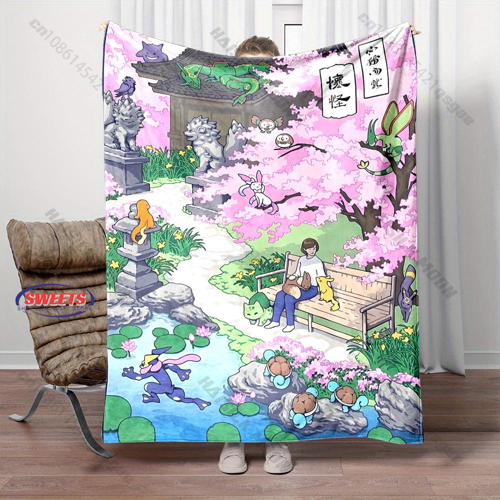 

Free Shipping!Pokemon Edo Period Classical Anime Blanket Home Travel Blanket Sofa Bedding Cover Blanket Gift for Kids and Adults 75x90cm(30x35in)