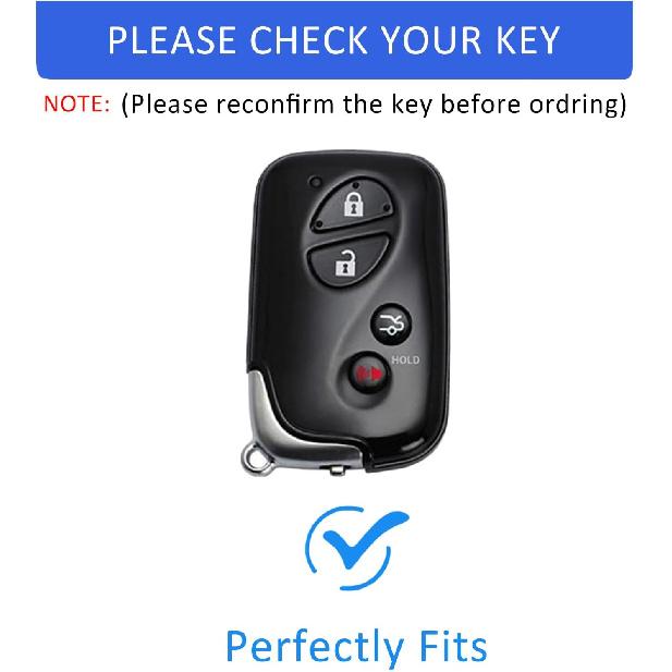 Key Fob Cover With Keychain For Lexus RX350 RX450 GX460 LX570 CT200H 2009-2015