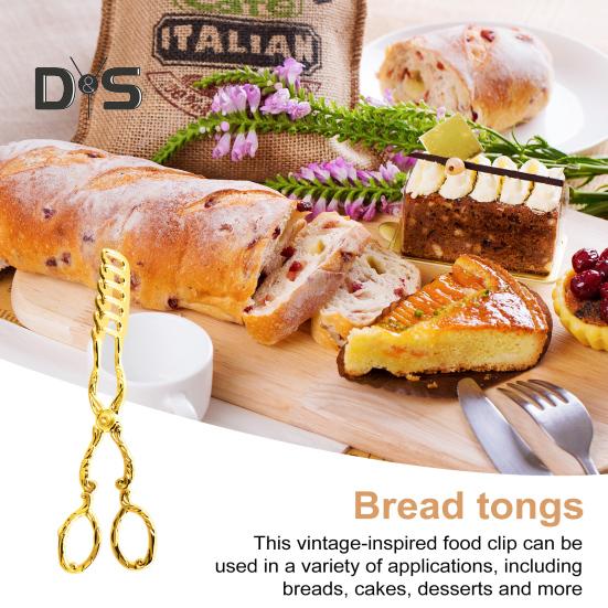 Kleště na pečivo Spona na bábovku Arabský styl Vintage Bufetové kleště Grilovací kleště do kuchyně Domácí dort pečení Dezerty Salát Smažení Grilování