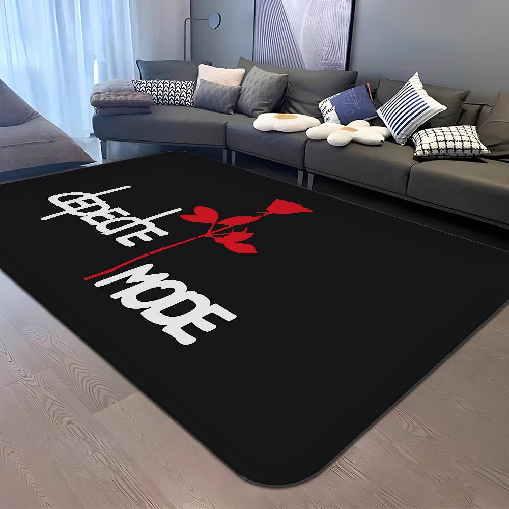 D-Depeche M-Mode Floor Mat Non-Slip Laundry Room Mat Laundry Decor Balcony Child Living Room Bedside Mats