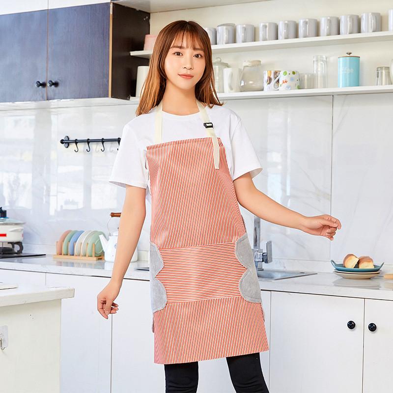 Apron Linen Cotton Sleeves Adults Home Daily Necessity Wipe Hands Protective