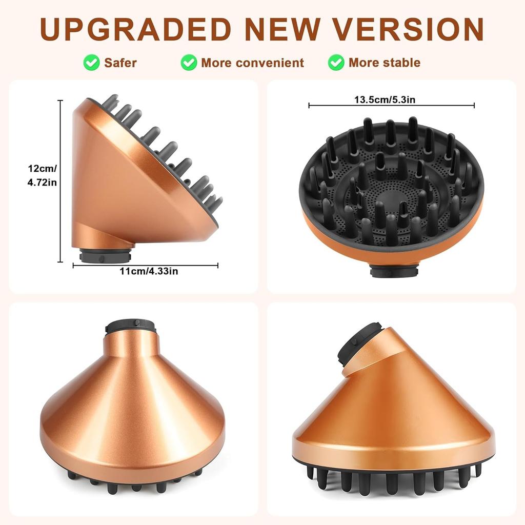 Nice Applicable Diffuser for Dyson Airwrap Styler HS01 HS03 HS05,convertible for Airwrap Styler Into Hair Dryer