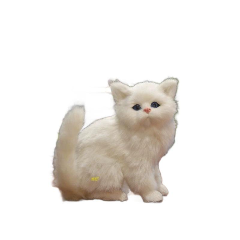 Cute Plush Toy - Orange, Siamese, Persian, Yellow Patch, Black Patch Cats & White Monkey Face