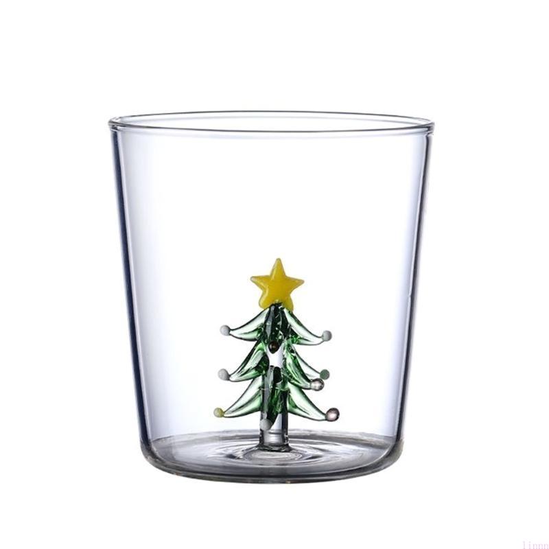 Christmas Tree Figure Inside Mug Personalised Christmas Tree Wine Glass Cup