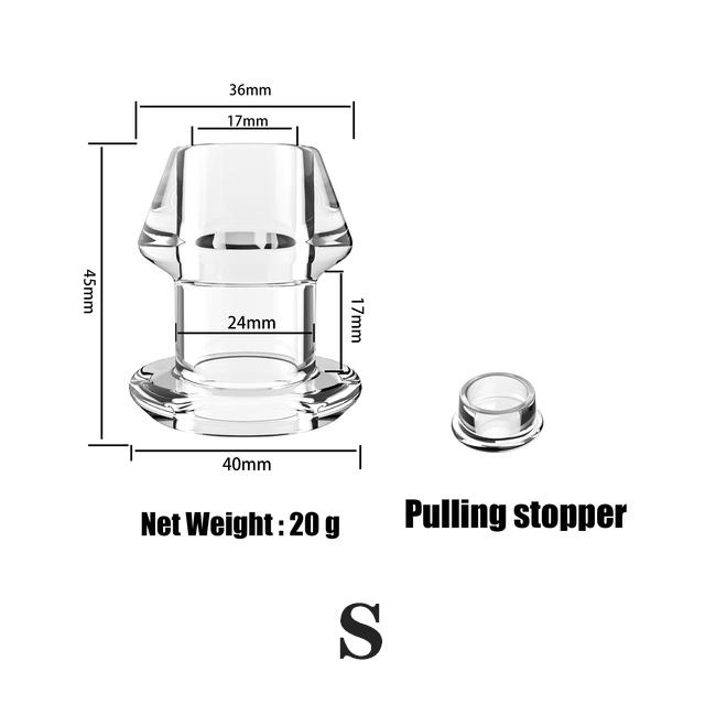 Silicone Hollow Anal Plug With Stopper Speculum Enema Anus Dilator Butt Plug Prostate Massage Bdsm Sex Toys For Woman Men
