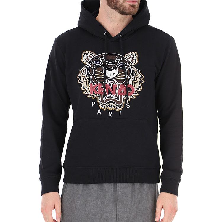 Kenzo Sudaderas Hombre Negro Con Capucha Moderada Regular 5SW3334XA-99