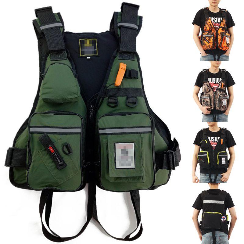 Verstellbare Auftriebs-Segel-Kajak-Kanu-Fliegenfischer-Rettungsweste mit Mehreren Taschen**