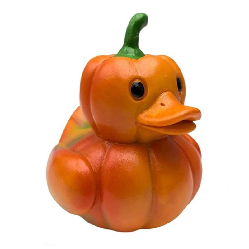 

Funny Whimsical Vegetable Duck Memorial Decor Novelty Resin Figurine Perfect Mushroom Duck Decor for Car Home & Office Ornaments