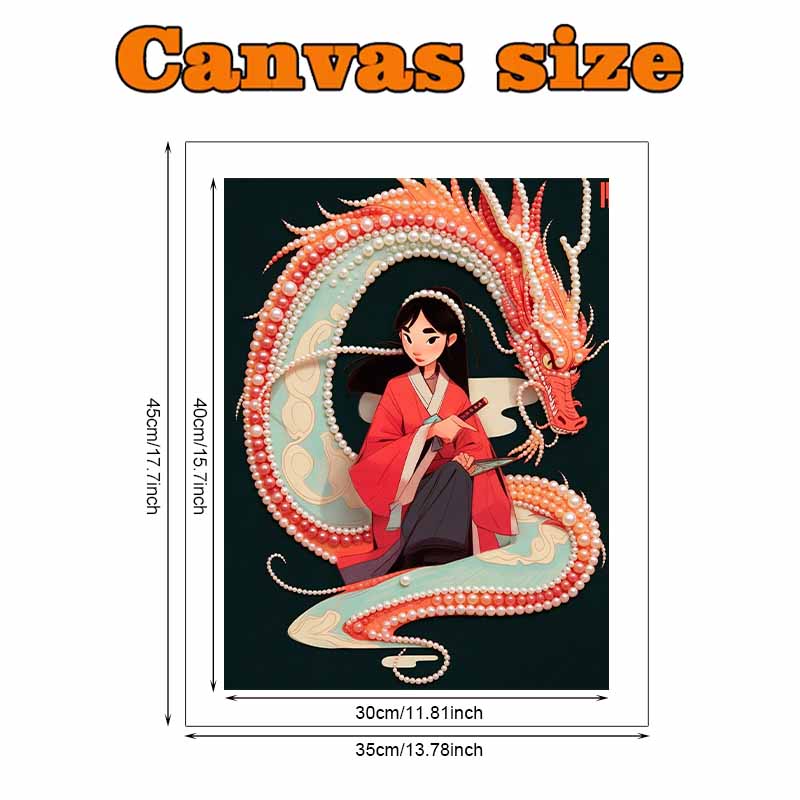 Disney Pearl Painting Mulan DIY Pearl Painting Gem Art Pearl Dot Painting Picture Crafts Adult Beginner Gifts Home Decor