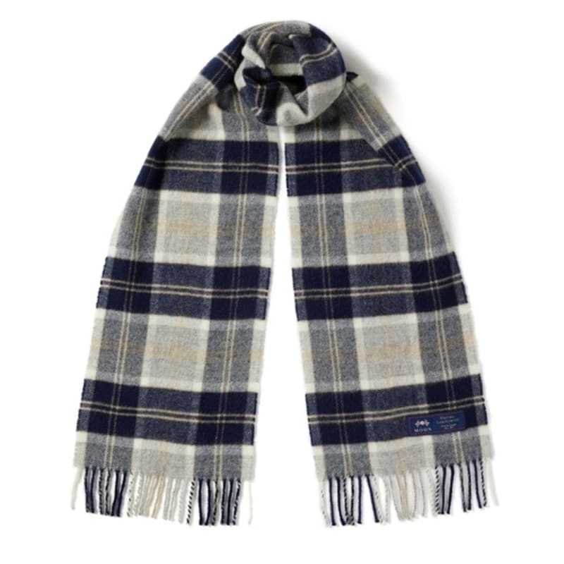 

ABRAHAM MOON Шарф из мериносовой шерсти 25 см - Полузеленый серебристый single type