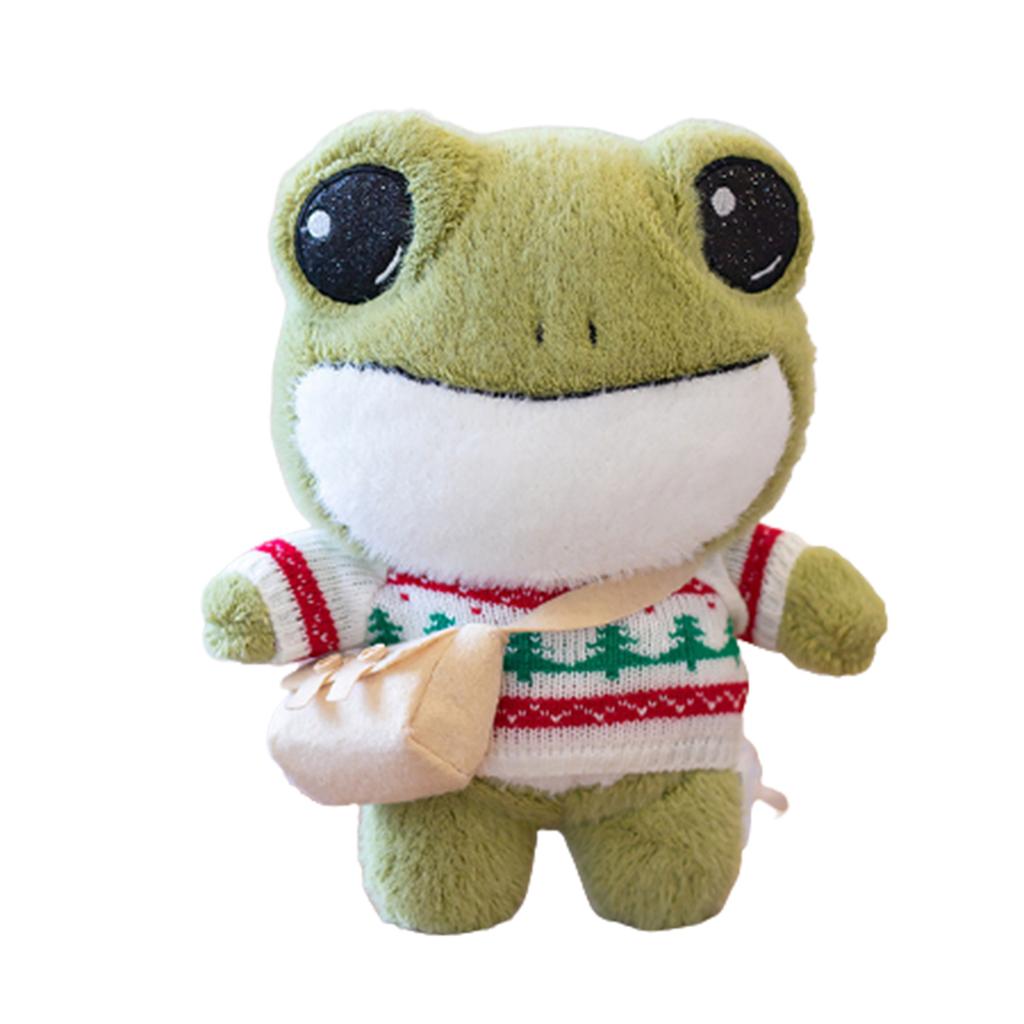 Plush Frog Stuffed Doll Soft Throw Pillow Decorations Children Kids Birthday Present Gifts