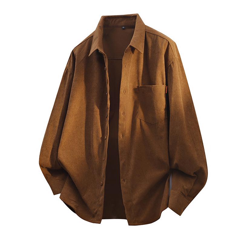 

Трендовая мужская клетчатая рубашка в гонконгском стиле - повседневная летняя с коротким рукавом 3XL кофейный