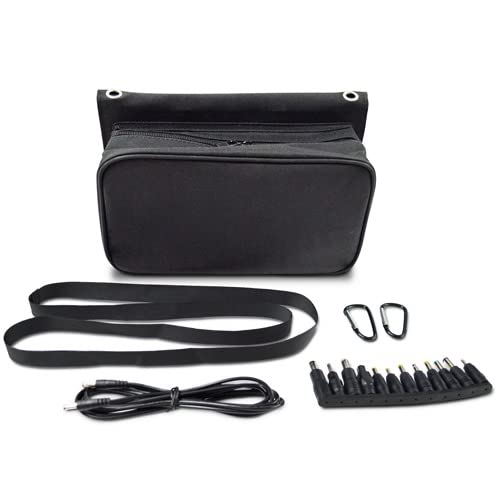 Metex EVERBright 21W Solar Panel (with Pocket) SSBSP-21WP-A Black, 144 x 77 x 105mm