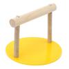 Bird Wooden Perch Standing Frame Stand Pole Plastic Base Parrot Chewing Biting Toy Cage Accessories