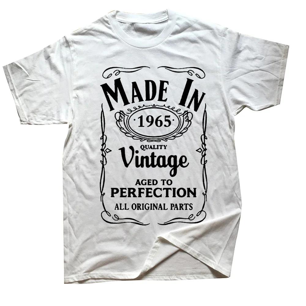 Made In 1965 T-Shirt Unisex Unisex  Plus Size O-Neck Streetwear Harajuku Vintage Daily Casual Oversized Unisex Tees