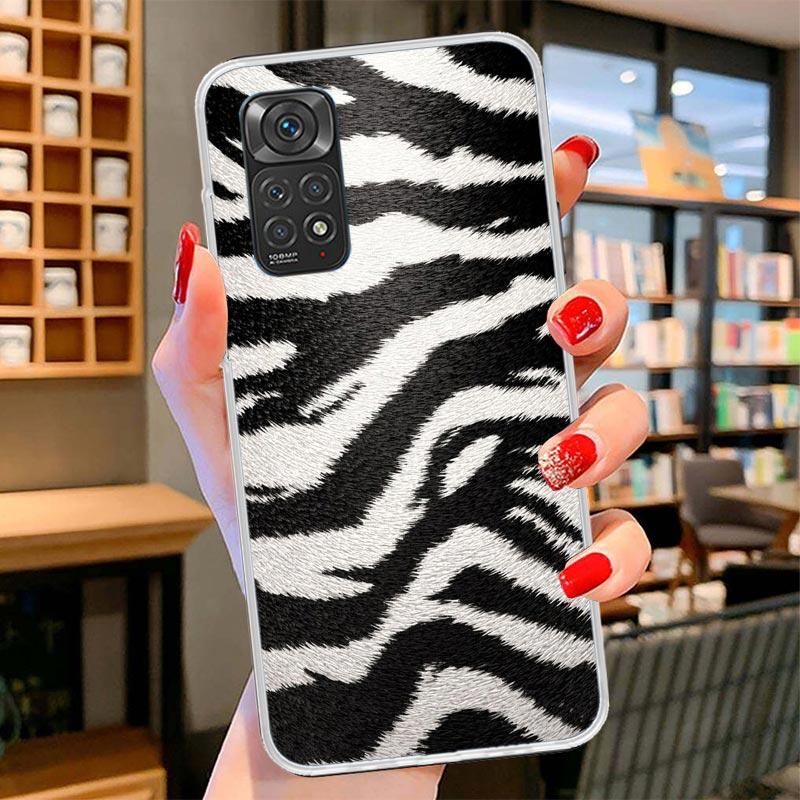 

Zebra Stripe Black White Cover Phone Case For Xiaomi Redmi Note 15 14 13 12 11 10 Pro Plus 14S 12S 11S 11T 11E 10S Soft Fundas S Redmi Note 13 Pro 5G