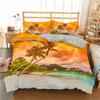 Coconut Tree Doona Duvet Cover Set Single Double Queen King Bedding Quilt Cover