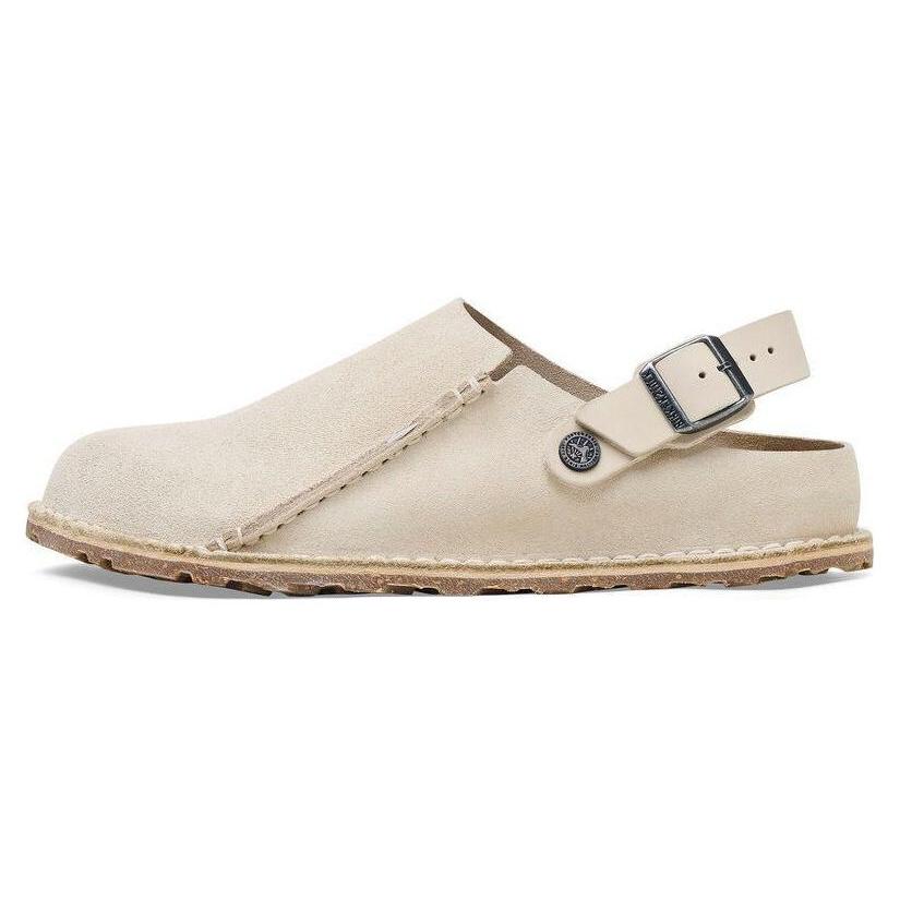 Birkenstock Split Suede Casual Shoes Unisex Beige Regular 1026344 42