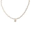 Dodder Elegantní náhrdelník z umělých perel pro ženy Twist Chain Camellia Přívěsek Náhrdelníky Příslušenství Šperky