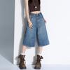 Women's Plus Size Loose Straight-Leg Denim Cropped Pants - Summer BF Lazy Style