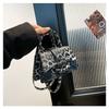 Mini Leopard Print New European and American Retro Fashion Casual Portable Shoulder Small Square Bag Personalized Foreign Style Female A