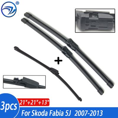 Scheibenwischerblatt Set Für Skoda Fabia 5J Schrägheck Vorne + Hinten 2007 2008 2009 2010 2011 2012 2013