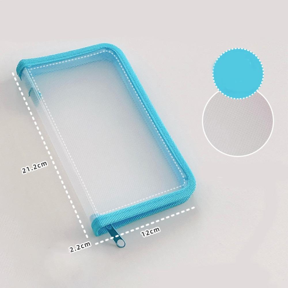 A6 Storage Bag Transparent File Sorting Bag Simple Sticker Stationery Accessories  Student Collect