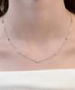 Tatiana (Silver 925) Bezel Line Necklace Nz2524